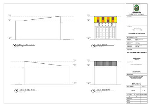 foto tampak rumah tipe Ruko 50/60 perumahan EKA SAKTI ROYAL PARK PUNAGAYA