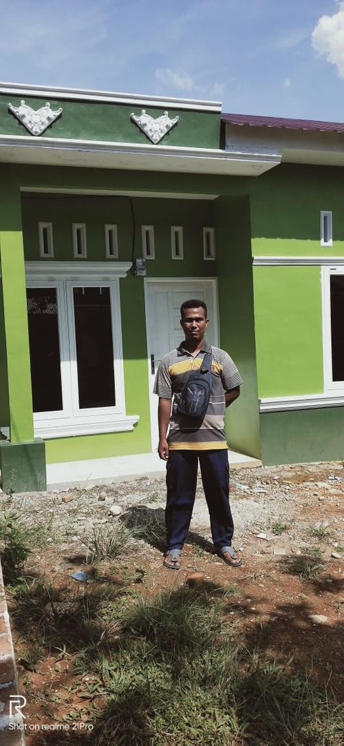 foto tampak rumah tipe 36/72 perumahan DELI PERMATA BIRU