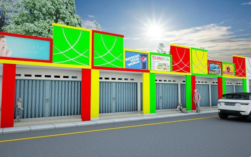 foto tampak rumah tipe kios perumahan PURI HIJAU