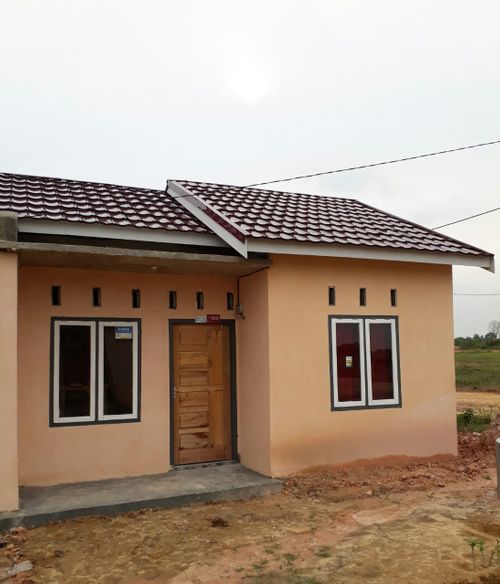 foto tampak rumah tipe RSH perumahan Musti Jaya Indah VII