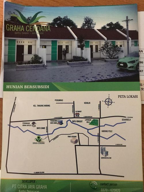 foto tampak rumah tipe 24 perumahan GRAHA CENDANA