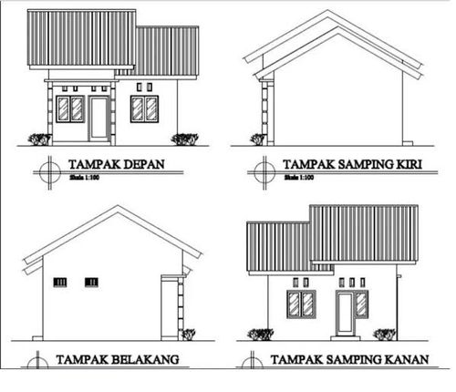 foto tampak rumah tipe 36 perumahan Wanda Mubarak Permai