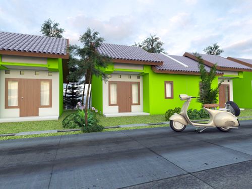 foto tampak rumah tipe RS.36 perumahan PERUMAHAN BUMI KAWATUNA KENCANA