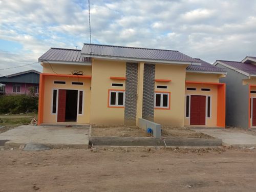 foto tampak rumah tipe 36/91 perumahan Yoshie Dyfa Land
