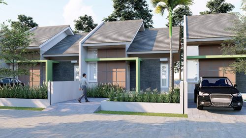 foto tampak rumah tipe 45 perumahan hamaya graha 2