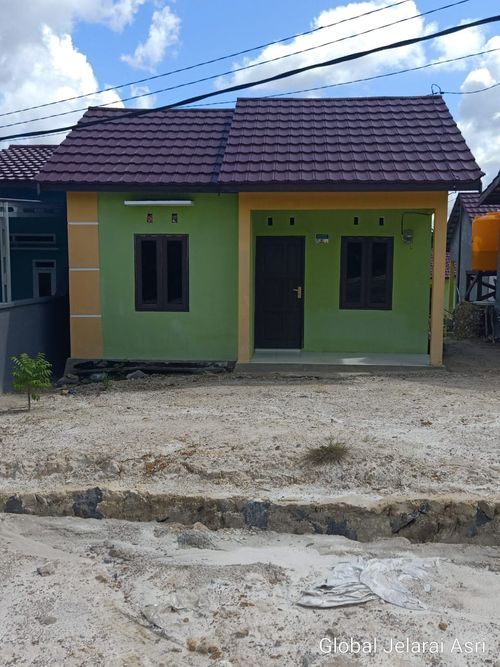 foto tampak rumah tipe 36 perumahan GLOBAL JELARAI ASRI