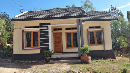 foto tampak rumah tipe 54 perumahan BALE BALONG RESIDENCE