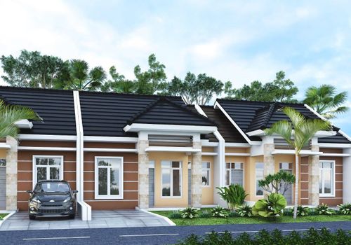 foto tampak rumah tipe 45 perumahan AROLIPU RESIDENCE