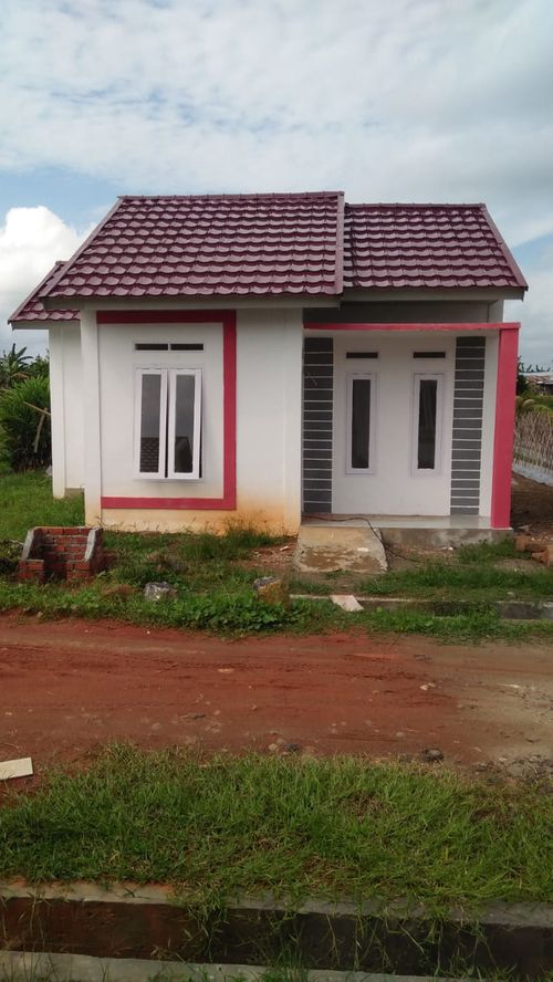 foto tampak rumah tipe SUBSIDI 36 perumahan PERMATA JINGGA RESIDENCE