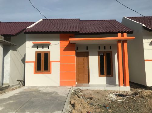 foto tampak rumah tipe  36/19 perumahan HARMONY LAMJAMEE