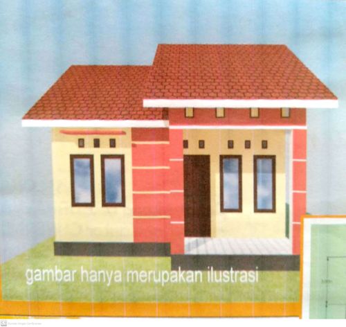 foto tampak rumah tipe RSH perumahan Fitria Mandiri Regency