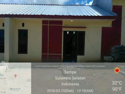 foto tampak rumah tipe 36 perumahan BUMI TADANGPALIE PERMAI