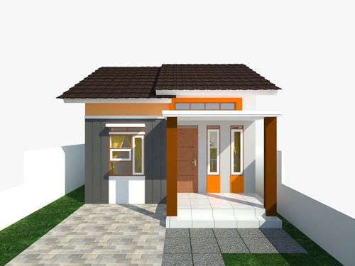 foto tampak rumah tipe 36 perumahan Green Regency