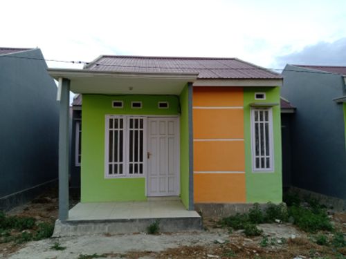 foto tampak rumah tipe 36 perumahan Griya Exotic Residence III