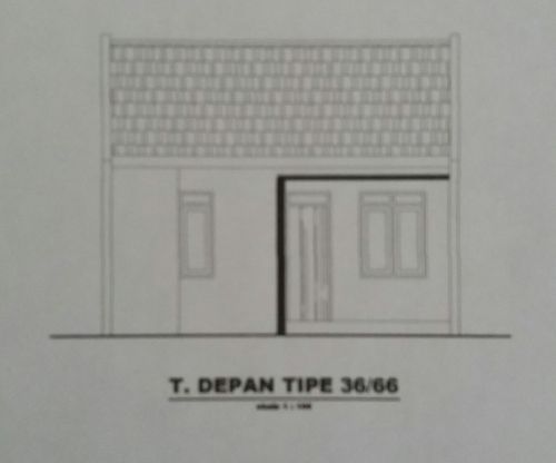foto tampak rumah tipe EDELWEIS perumahan GRAHA RINJANI