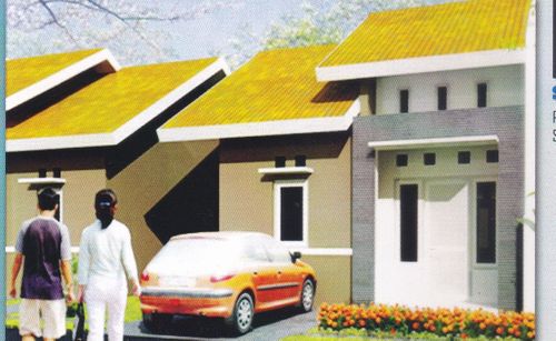 foto tampak rumah tipe TULIP RSt.36/105 perumahan PERUMNAS SILAE 