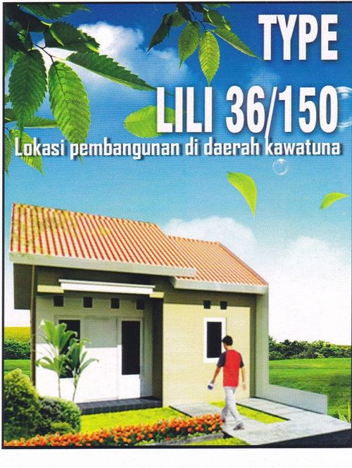 foto tampak rumah tipe RS.36 perumahan PERUMAHAN BUMI KAWATUNA KENCANA
