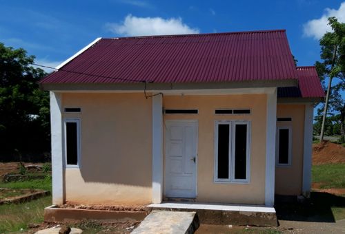 foto tampak rumah tipe 36 perumahan FAMILY ASRI