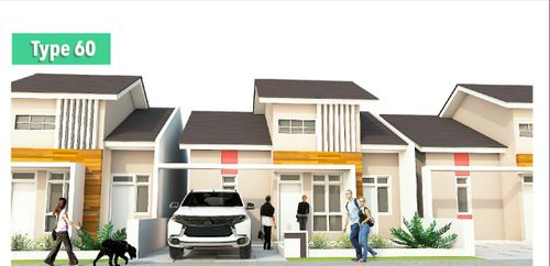 foto tampak rumah tipe 60 perumahan GRIYA PERMATA HIJAU 2