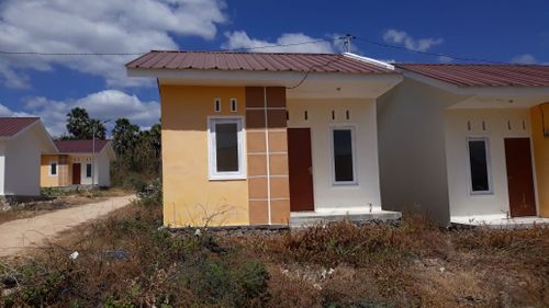 foto tampak rumah tipe 30 single perumahan SEJAHTERA LAND OETALU