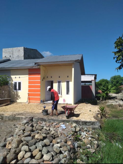 foto tampak rumah tipe 36/84 perumahan VILLA TARUNA GRAHA