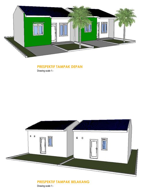 foto tampak rumah tipe 36 perumahan DAGYMOI GREEN PARK 2