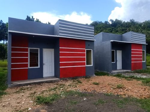 foto tampak rumah tipe 36 perumahan Cozy Home Amurang