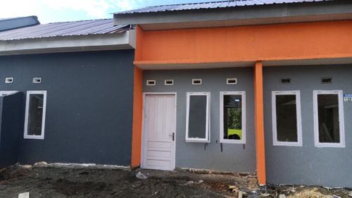 foto tampak rumah tipe Alfa perumahan GRAHA SALWAH AND CANTIKA