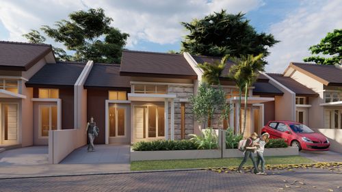 foto tampak rumah tipe VALENSIA perumahan Perumahan Griya Indah Lestari