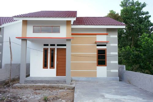 foto tampak rumah tipe 60 perumahan HOKILAND RESIDENCE