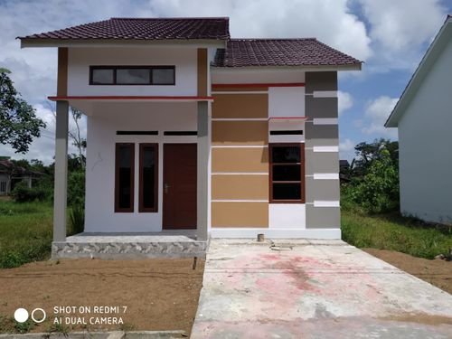 foto tampak rumah tipe 45 perumahan HOKILAND RESIDENCE