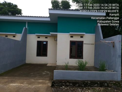 foto tampak rumah tipe 36/72 perumahan RAIHAN KAMPILI PERMAI