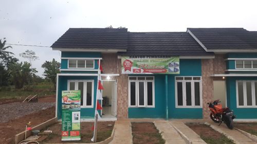 foto tampak rumah tipe 36/60 perumahan Galuh Pakuan Residence