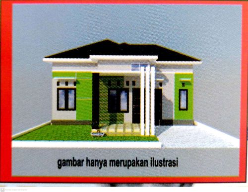 foto tampak rumah tipe 60 perumahan Fitria Jaya Residence Tahap 2