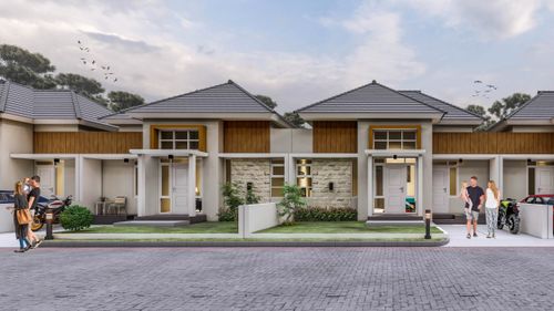 foto tampak rumah tipe 60 perumahan BUMI PODO RUKUN