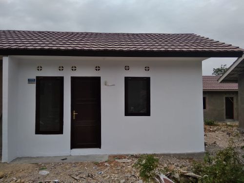 foto tampak rumah tipe 30 perumahan PALMA RESIDENCE