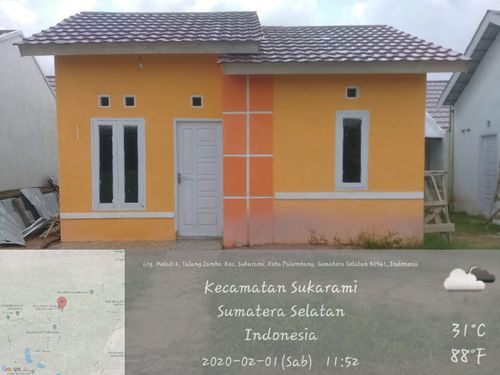 foto tampak rumah tipe 36 perumahan Perumahan Melati Permai