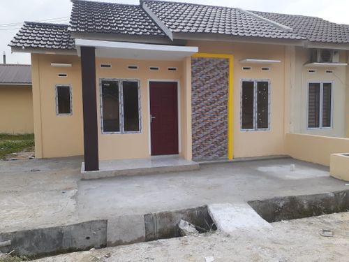 foto tampak rumah tipe 36 m2 perumahan griya setia permai 