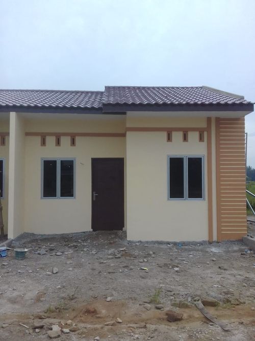 foto tampak rumah tipe 36 perumahan Kenanga Baru Residence