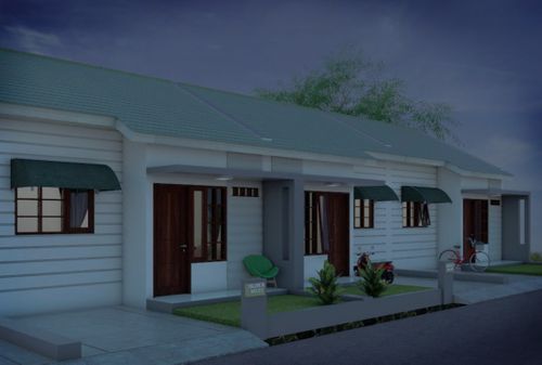 foto tampak rumah tipe 60/30 perumahan PILAR MAS REGENCY
