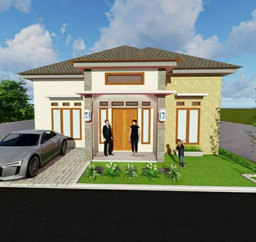 foto tampak rumah tipe 70 KOMERSIAL perumahan GRIYA ISLAMIC CENTER 