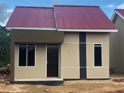 foto tampak rumah tipe 36 / 80 perumahan Grand Hill Tabgha Residence