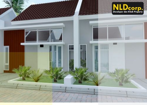 foto tampak rumah tipe 36/72 perumahan Bumi Tirta Nusantara Gowa