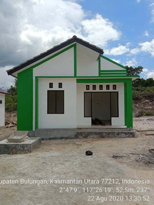 foto tampak rumah tipe 36 perumahan BULUNGAN CITRA CEMERLANG II