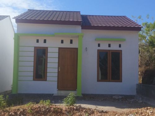 foto tampak rumah tipe 36 perumahan Golden Loti Residence