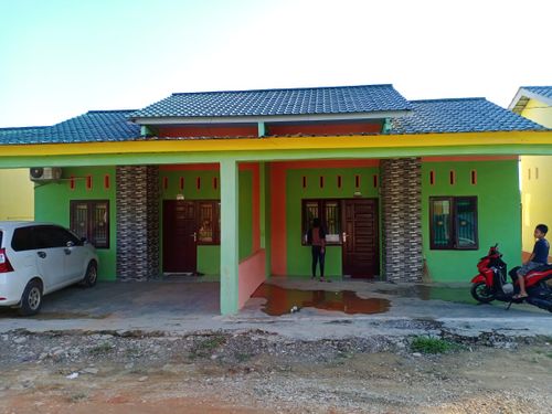foto tampak rumah tipe 36 perumahan Indita residence