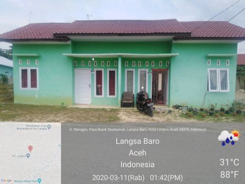 foto tampak rumah tipe 36/112 perumahan PEHARI RESIDENCE