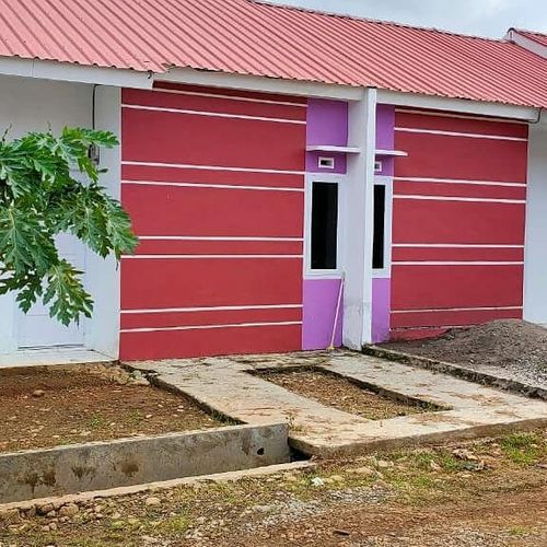 foto tampak rumah tipe 30/72 perumahan BSS LAND MANDAI