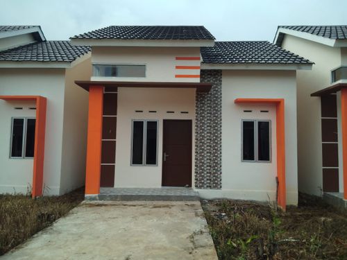 foto tampak rumah tipe 36 perumahan Taman mekar indah