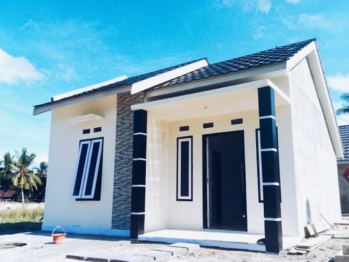 foto tampak rumah tipe T-36 perumahan Paris Residence